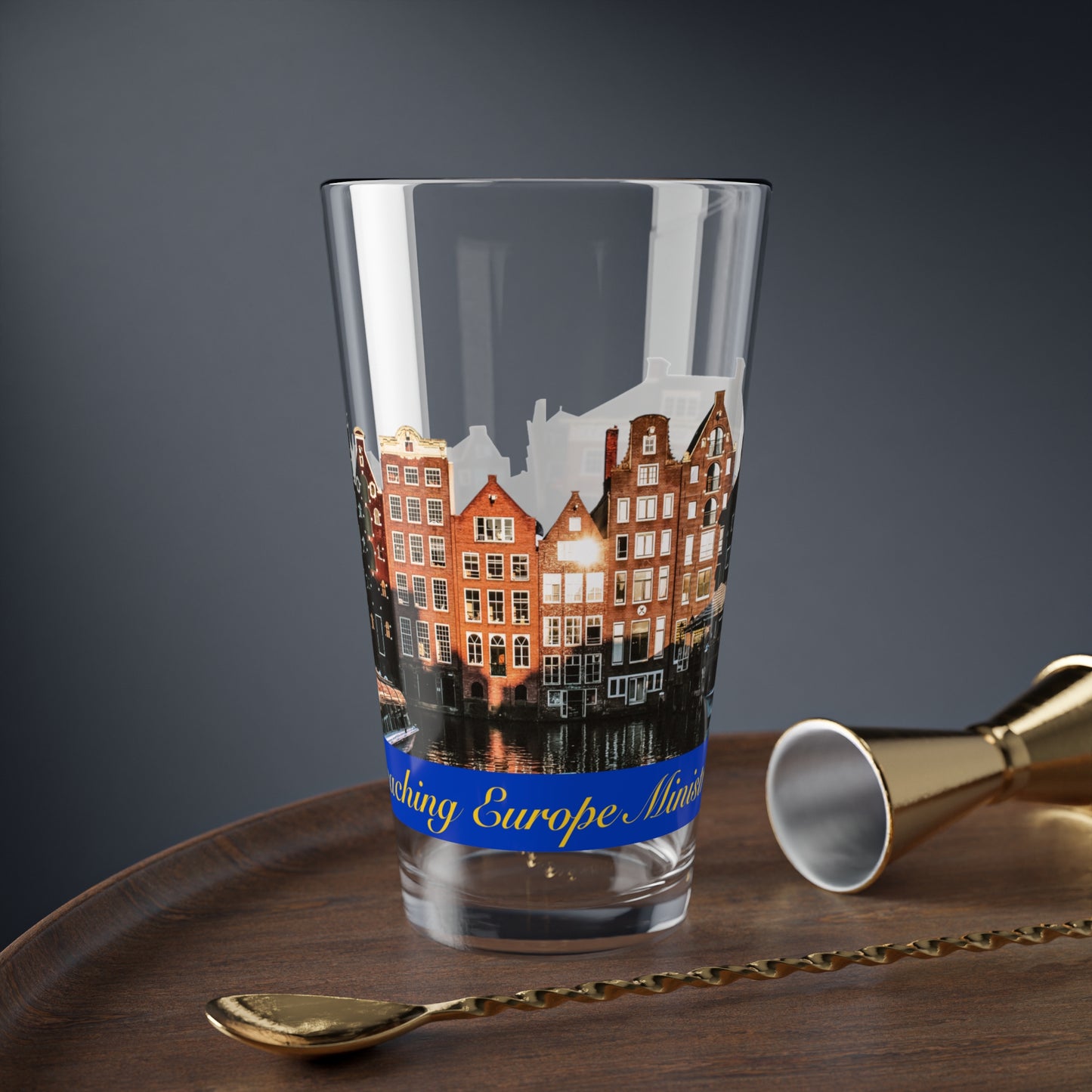 Reaching Europe Glass, 16oz