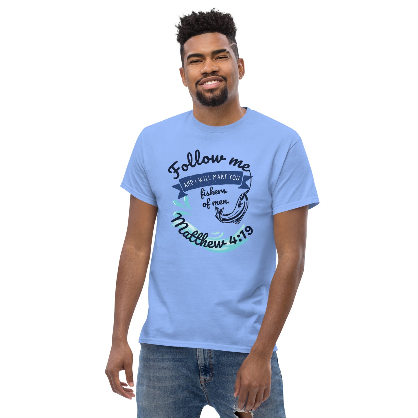 Fishers of Men(1), Matthew 4:19 KJV - 7 light shirt colors