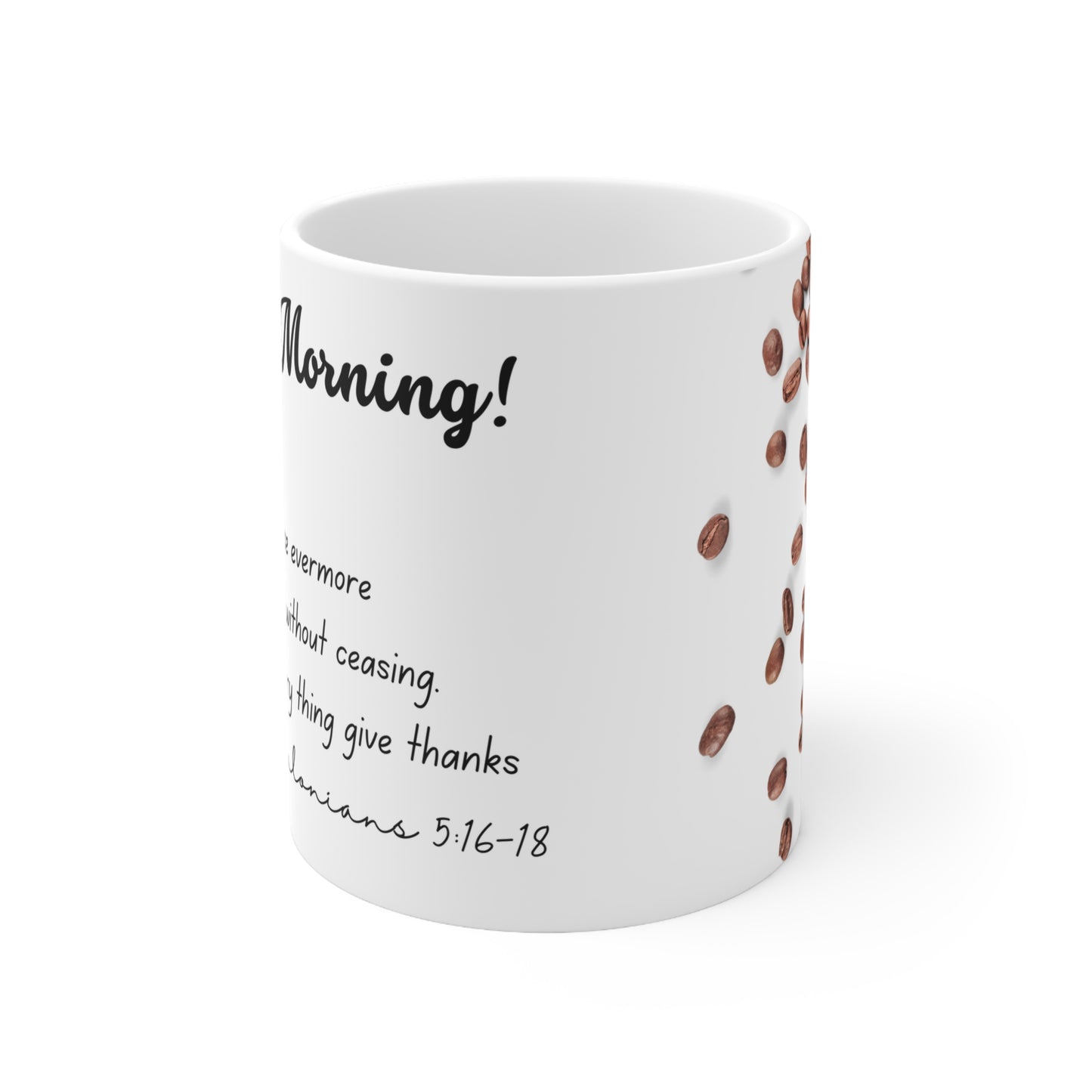 1 Thes 5:16-18 Checklist, Ceramic Mug 11oz