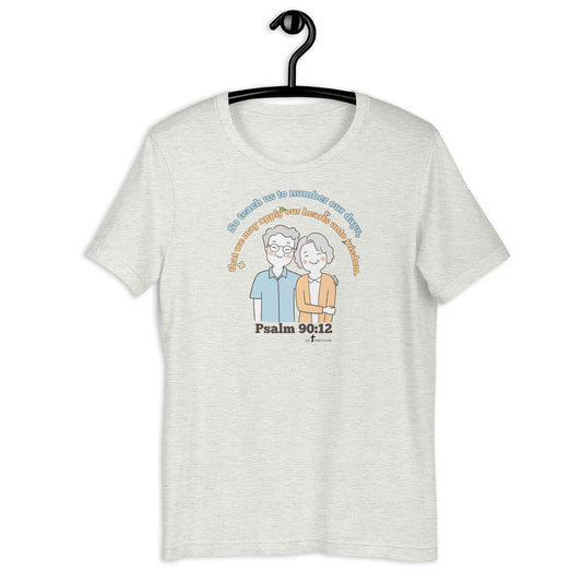 Psalm 90:12 KJV, Grandparents Day Unisex t-shirt