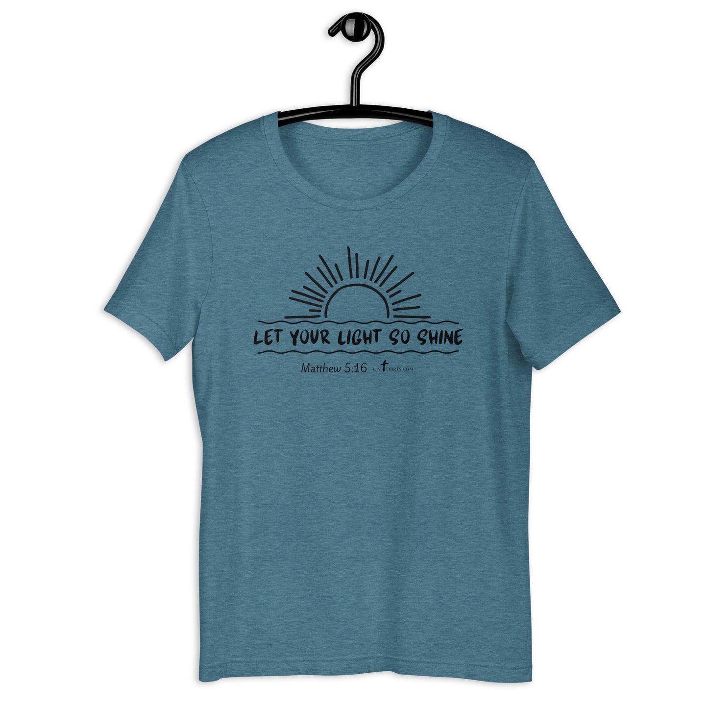 Let Your Light so Shine Matt 5:16, Unisex t-shirt