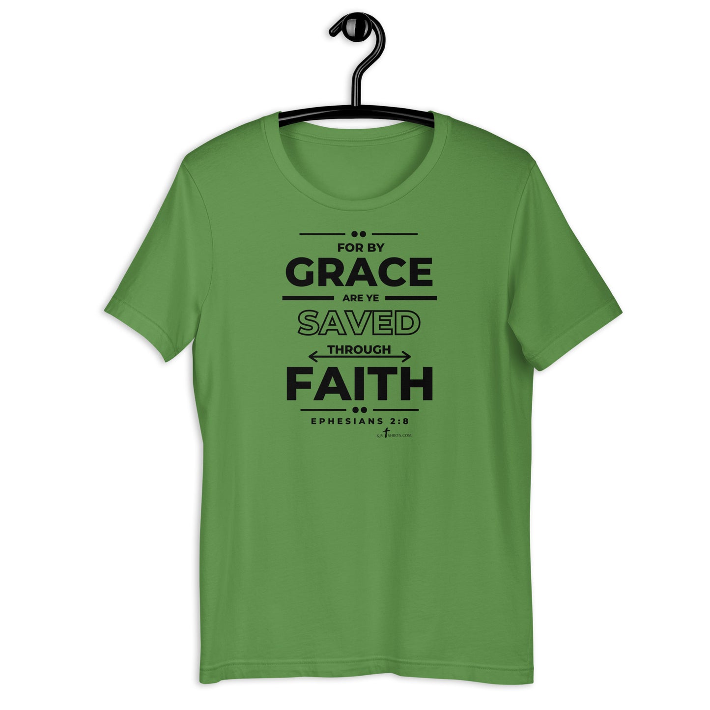 By grace are ye saved through faith Eph 2:8 KJV, Unisex t-shirt