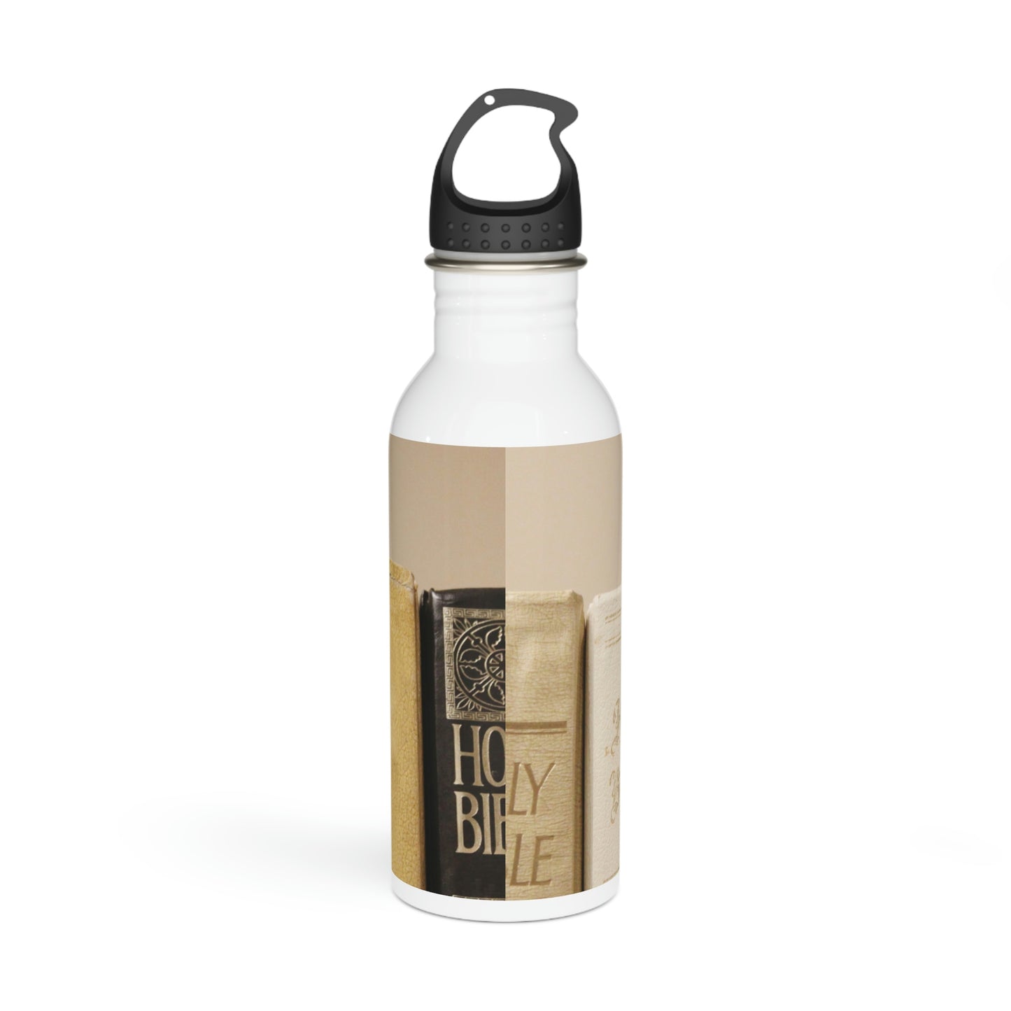 Stainless Steel Water Bottle with Bible edges