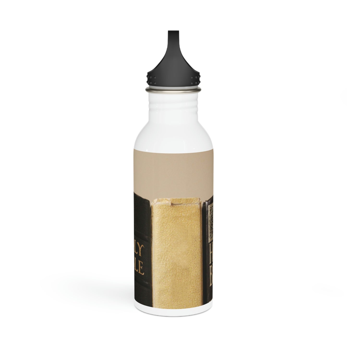 Stainless Steel Water Bottle with Bible edges