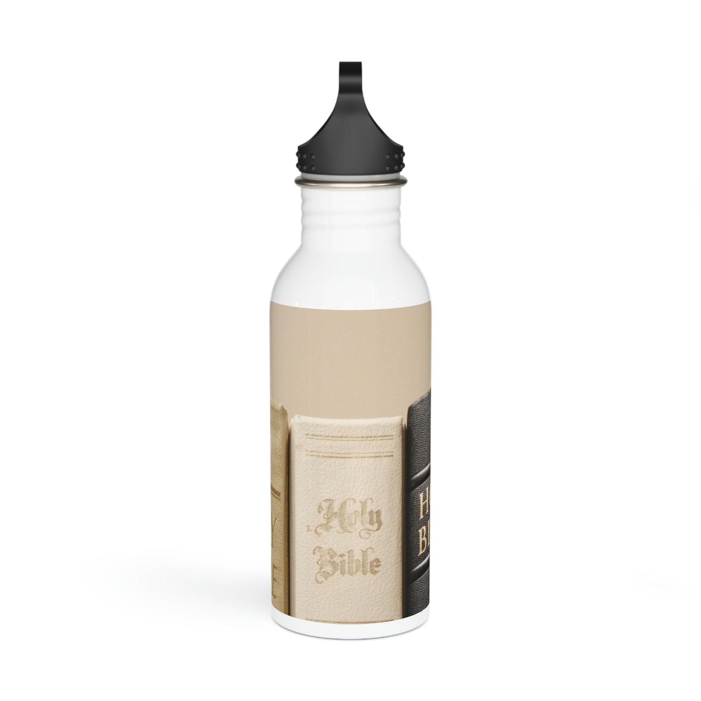 Stainless Steel Water Bottle with Bible edges