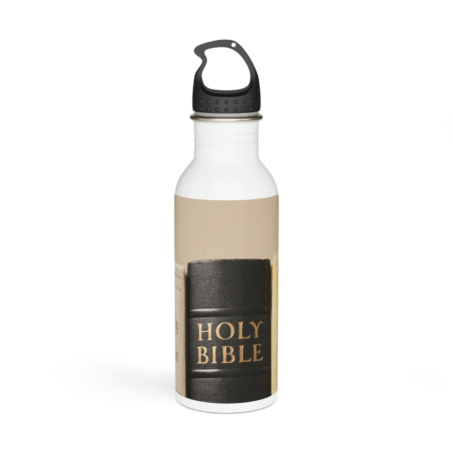 Stainless Steel Water Bottle with Bible edges